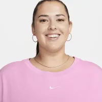 Nike Sportswear Essential жіноча футболка (великі розміри) Pink