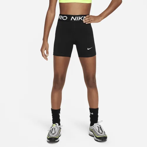 Nike Pro Leak Protection: Period Girls' Dri-FIT шорти колір чорний