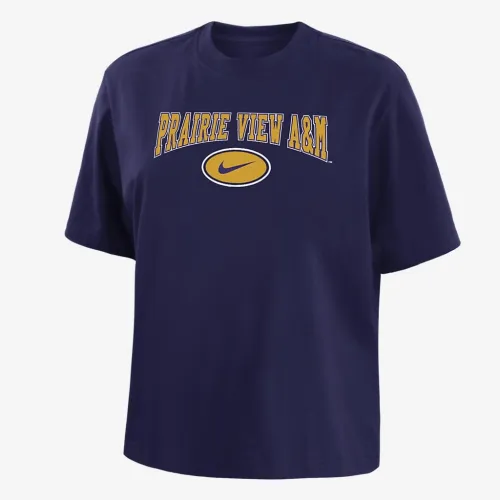 Prairie View A&M женская Nike College Boxy футболка цвет черный