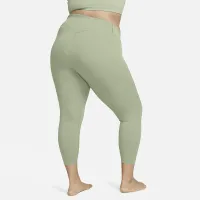 Nike Zenvy жіноча Gentle-Support З високою талією 7/8 лосіни (великі розміри) колір зелений