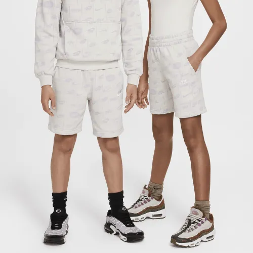 Nike Sportswear Club Big детские French Terry шорты цвет коричневый