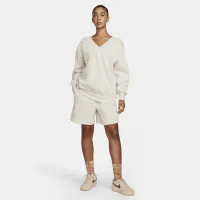 Nike Sportswear Phoenix Fleece женская оверсайз V-Neck свитшот цвет коричневый