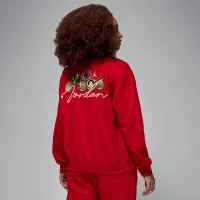 Nike Jordan Brooklyn Fleece женская Crew-Neck свитшот цвет красный