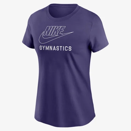 Nike Swoosh женская Gymnastics футболка цвет фиолетовый