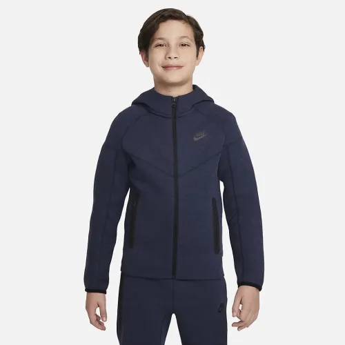 Nike Sportswear Tech Fleece Big дитячі (для хлопчиків) Full-Zip Толстовка з капюшоном блакитний