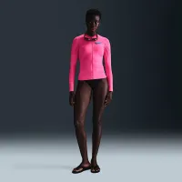 Nike Swim Essential женская Long-Sleeve Zip Hydroguard Pink