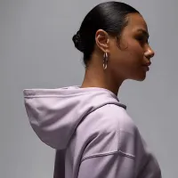 Nike Jordan Brooklyn Fleece жіноча Pullover Толстовка з капюшоном колір фіолетовий