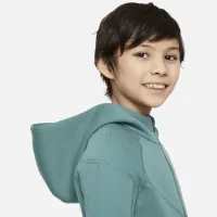 Nike Sportswear Tech Fleece Big детские (для мальчиков) Full-Zip Толстовка с капюшоном цвет зеленый