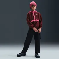 Nike Sportswear Club Fleece Big дитячі Loose 1/4-Zip Толстовка з капюшоном колір червоний