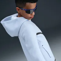 Nike Sportswear Tech Fleece Big детские Full-Zip Толстовка с капюшоном цвет серый