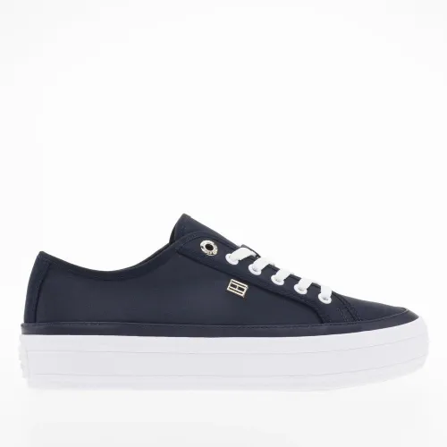 Кроссовки Tommy Hilfiger Essential Vulcanized Canva FW0FW07459-DW6 - Cиний