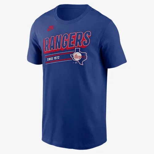Texas Rangers Cooperstown Retro мужские Nike MLB футболка синий