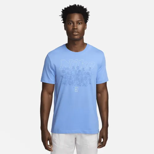 NikeCourt чоловічі Dri-FIT Tennis футболка блакитний