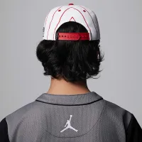 Nike Jordan Jersey Big дитячі Flat Brim Cap колір білий