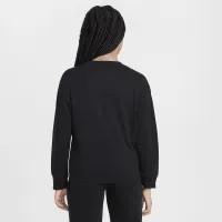 Nike Sportswear Big дитячі (Girls') Long-Sleeve футболка колір чорний