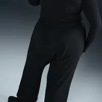 Nike Sportswear Club Fleece женская Mid-Rise Wide-Leg Graphic Pants (большие размеры) цвет черный