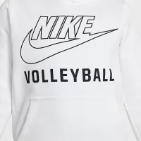 Nike Big дитячі волейбольні Pullover Толстовка з капюшоном колір білий