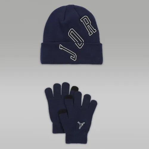 Nike Jordan Big детские 2-Piece Varsity Beanie набор синий