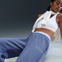 Nike Sportswear Phoenix Fleece женская С высокой Талией Sweatpants синий