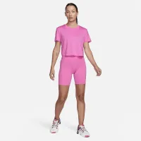 Nike One Classic жіноча Dri-FIT Short-Sleeve Cropped Top колір червоний