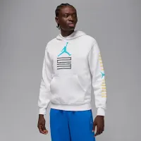 Nike Jordan AJ11 Gamma Fleece мужские Pullover Толстовка с капюшоном цвет белый