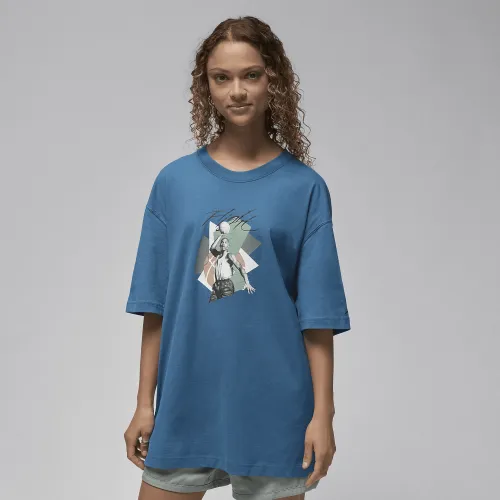 Nike Jordan жіноча оверсайз Graphic футболка блакитний