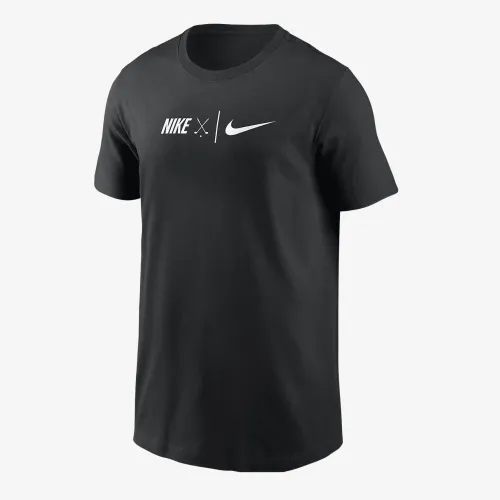 Nike Big дитячі для гольфу футболка колір чорний