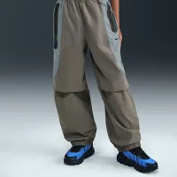 Nike Tech Big детские (для мальчиков) Woven Pants цвет серый