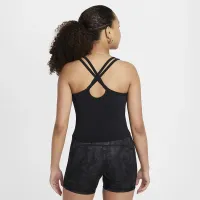 Nike One Fitted Big дитячі (Girls') Dri-FIT Tank колір чорний