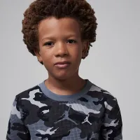 Nike Jordan Brooklyn Essentials Little дитячі Camo Long Sleeve Top колір сірий
