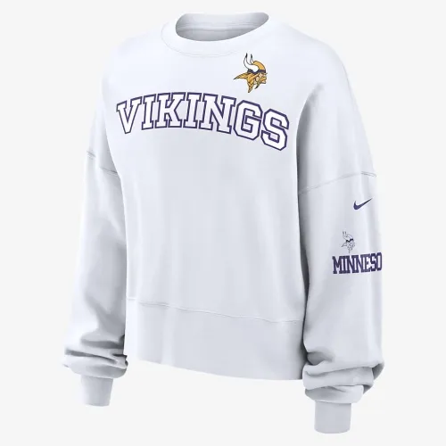 Minnesota Vikings женская Nike NFL Pullover Crew цвет белый