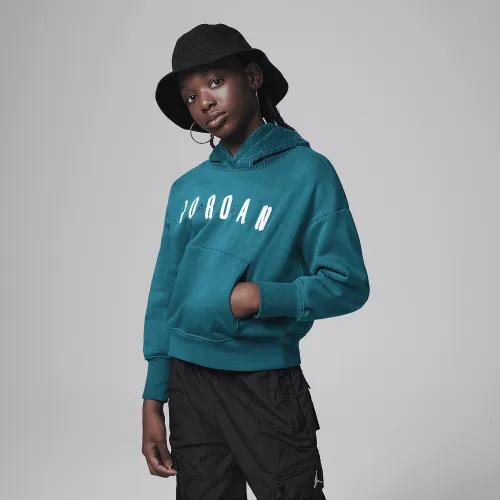 Nike Jordan Soft Touch Mixed Pullover Толстовка с капюшоном Big Kids Толстовка с капюшоном цвет зеленый