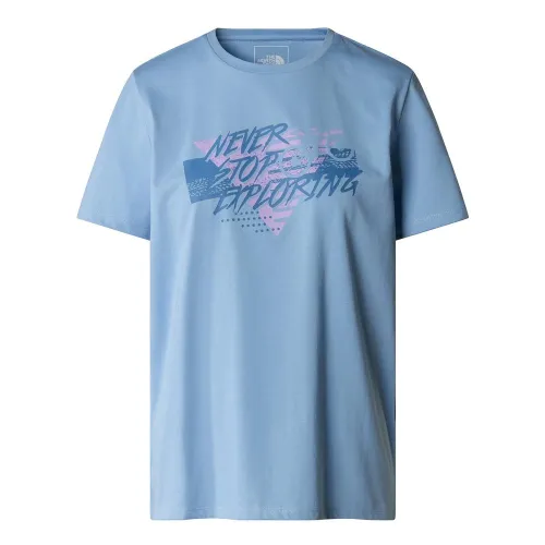 Футболка The North Face Foundation Traces Graphics 0A882UQEO1 - Голубая