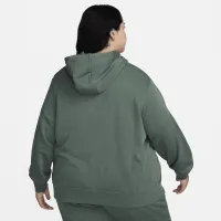 Nike Sportswear Club Fleece жіноча Full-Zip Толстовка з капюшоном (великі розміри) колір зелений