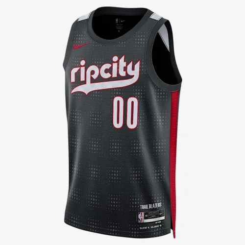 Scoot Henderson Portland Trail Blazers 2024/25 City Edition чоловічі Nike Dri-FIT NBA Swingman Jersey колір чорний