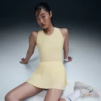 Nike Victory женская Dri-FIT Flouncy Tennis юбка цвет коричневый