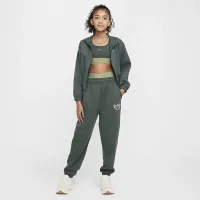 Nike Sportswear Club Fleece Girls' Loose Pants цвет зеленый