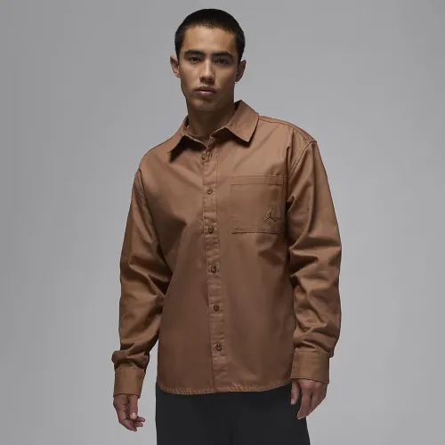 Nike Jordan Essentials чоловічі Button-Down Shirt колір коричневий