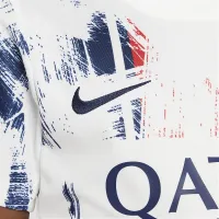 Paris Saint-Germain Academy Pro Away Big детские Nike Dri-FIT Soccer Pre-Match Short-Sleeve Top цвет белый