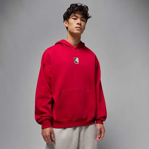 Nike Jordan Brooklyn Fleece мужские Graphic Pullover Толстовка с капюшоном цвет красный