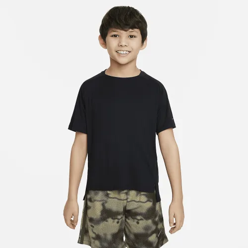 Nike Multi Big дитячі (для хлопчиків) Dri-FIT тренувальні Top колір чорний