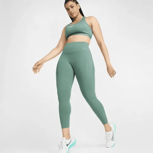Nike Universa жіноча Medium-Support З високою талією 7/8 лосіни з кишенямиколір зелений