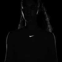 Nike Dri-FIT Swift Element UV женская Crew-Neck Running Top цвет серый