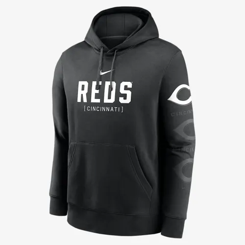Cincinnati цвет красныйs Fashion Club мужские Nike MLB Pullover Толстовка с капюшоном цвет черный