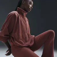 Nike Sportswear Chill Knit женская Tight Mini-Rib Flaцвет красный лосины цвет коричневый