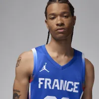 Nike Victor Wembanyama France Limited Road мужские Jordan баскетбольные Replica Jersey синий