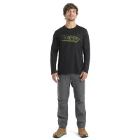 Футболка Icebreaker Alps 3D Merino 150 Tech Lite II 0A56R50011 - Чорна