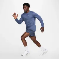Nike Miler чоловічі Dri-FIT UV Long-Sleeve Running Top блакитний
