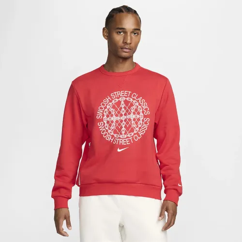 Nike Standard Issue чоловічі Dri-FIT баскетбольні Crew-Neck світшот колір червоний