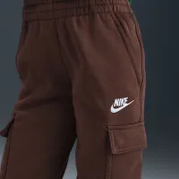 Nike Sportswear Club Fleece Big детские Cargo Pants цвет коричневый